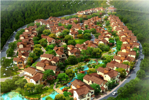 Huashuiwan resort town of Chengdu, Wang Hills Landscape Design